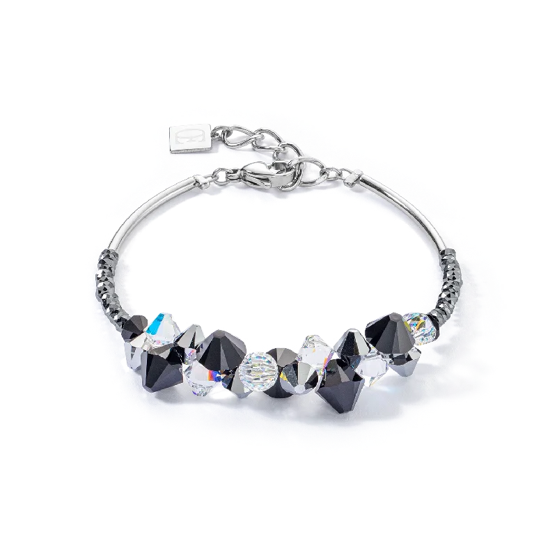 Elegant Jewelry, Exclusive Prices – Shop Now Dancing Crystals Update bracelet silver-black