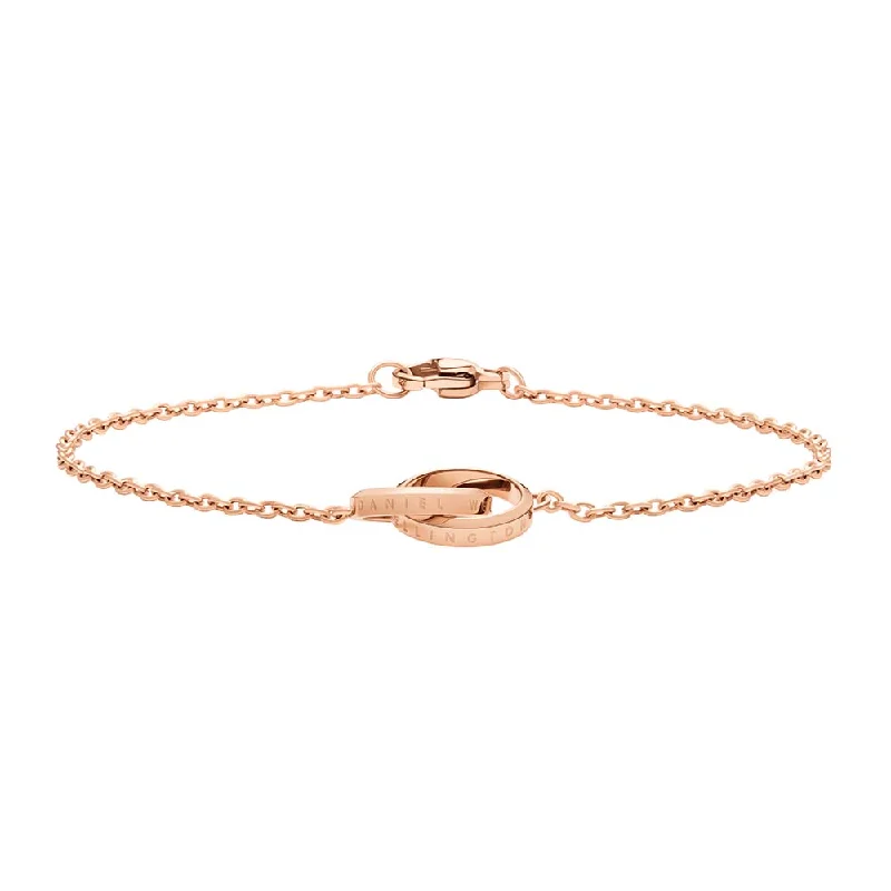 Sparkle On A Budget – Fine Jewelry For Less Daniel Wellington Rose Gold Plated Stainless Steel Elan Unity 165mm Bracelet