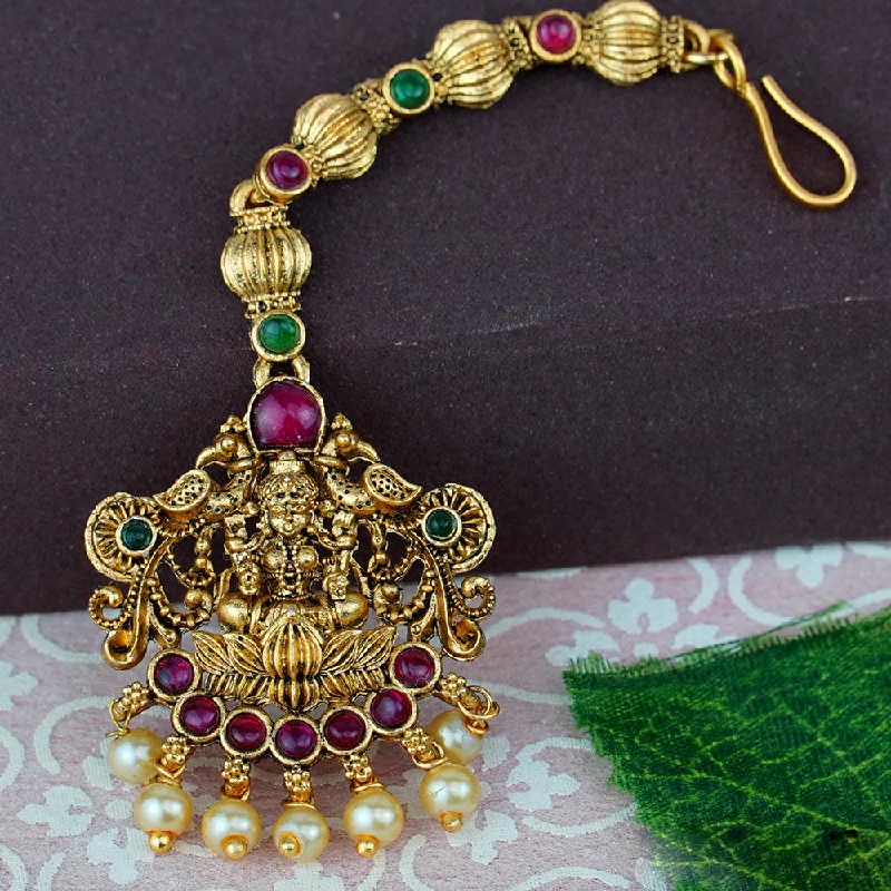 Flash Jewelry Sale – Get Stunning Pieces At Low Prices Diksha Collection Gold Plated Temple Mangtikka