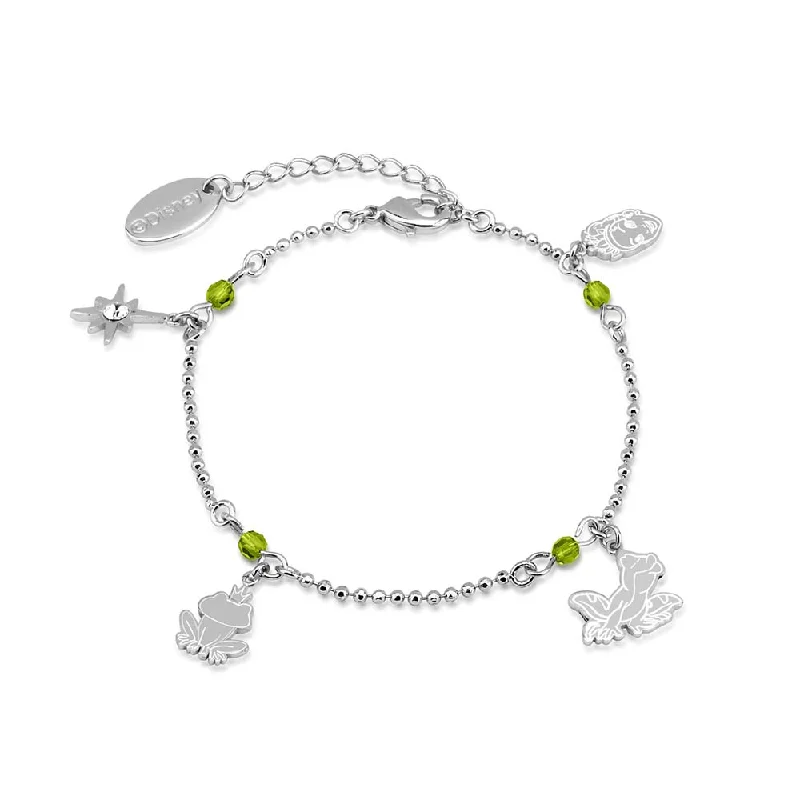 Gorgeous Jewelry, Limited-Time Savings Disney Princess And The Frog White Gold Plated Charm 16+3cm Bracelet