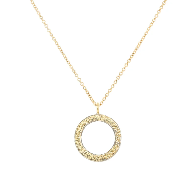 Shop Dazzling Jewelry At The Best Prices Dusted Orb Necklace - 22ky Gold, 18ky Gold + Oxidized Silver Shop Dazzling Jewelry At The Best Prices Dusted Orb Necklace - 22ky Gold, 18ky Gold + Oxidized Silver