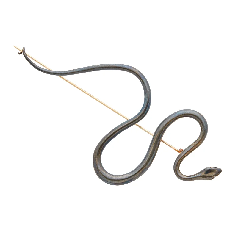 Affordable Glamour – Premium Jewelry For Less Gabriella Kiss Bronze Small Spiral Snake Pin with Diamond Eyes. Affordable Glamour – Premium Jewelry For Less Gabriella Kiss Bronze Small Spiral Snake Pin with Diamond Eyes.