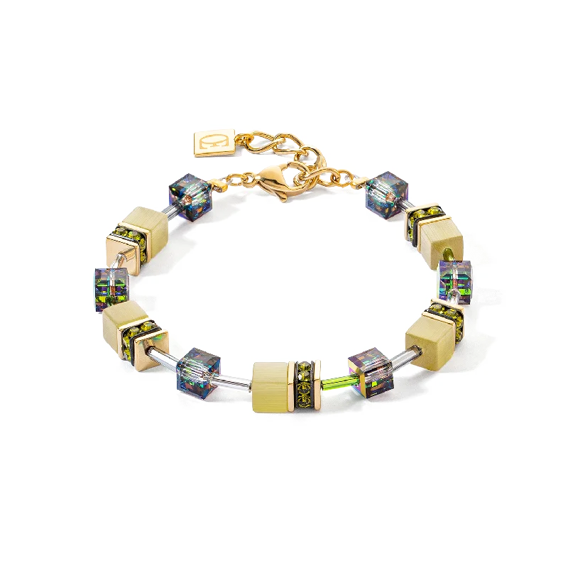 Timeless Jewelry Styles At Wallet-Friendly Prices GeoCUBE® Iconic Mono Gold bracelet olive