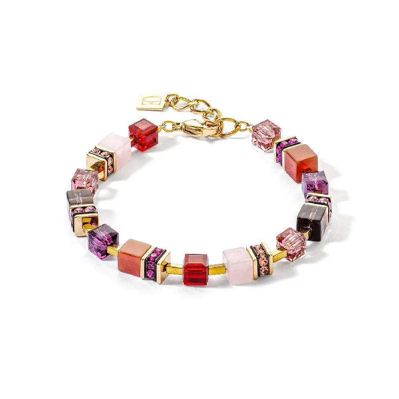 Jewelry Deals That Outshine The Rest GeoCUBE® Precious statement bracelet gold-red