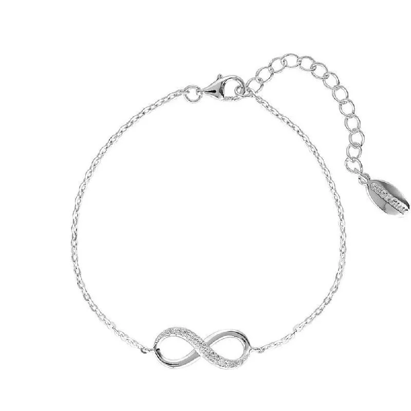 High-End Sparkle, Low-End Prices – Shop Now Georgini Sterling Silver Zirconia Forever Infinity Bracelet