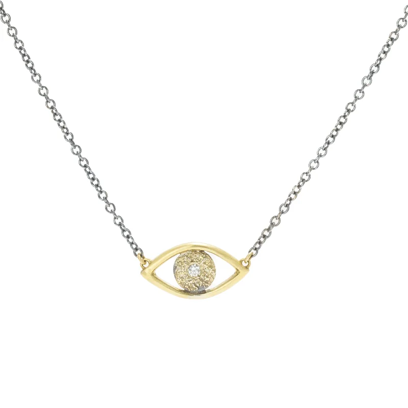 Personalized Jewelry Sale – Unique Pieces At Great Prices Golden Eye Necklace - 22ky Gold, 18ky Gold + Oxidized Silver Personalized Jewelry Sale – Unique Pieces At Great Prices Golden Eye Necklace - 22ky Gold, 18ky Gold + Oxidized Silver