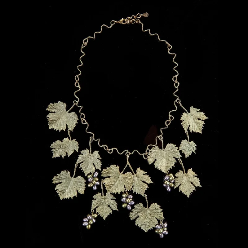 The Perfect Jewelry Piece At The Perfect Discount Grape Vines Necklace - Large Leaves