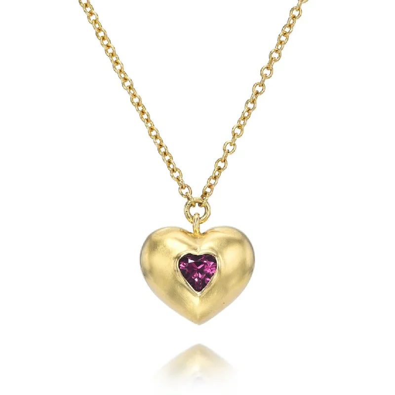 Grab Stylish Jewelry Before The Sale Ends Heart Vessel Necklace - 18k Gold + Sapphire Grab Stylish Jewelry Before The Sale Ends Heart Vessel Necklace - 18k Gold + Sapphire