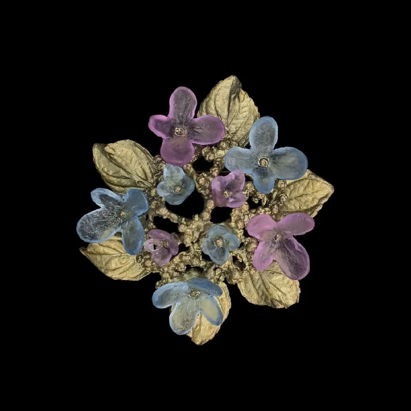 Luxury Handcrafted Jewelry For Elegant Looks Hydrangea Teller Blue Brooch - Statement