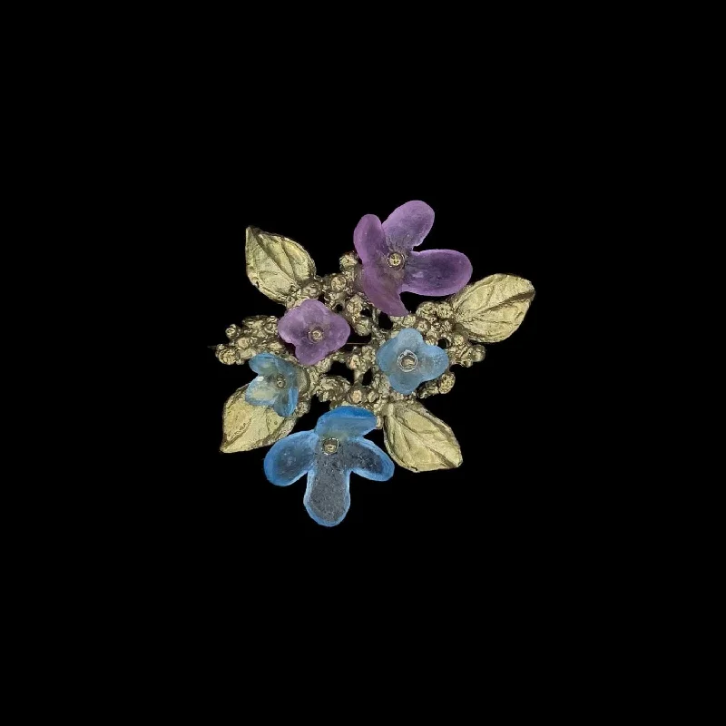 Sparkle In Style With Our Best Jewelry Deals Hydrangea Teller Blue Brooch - Petite