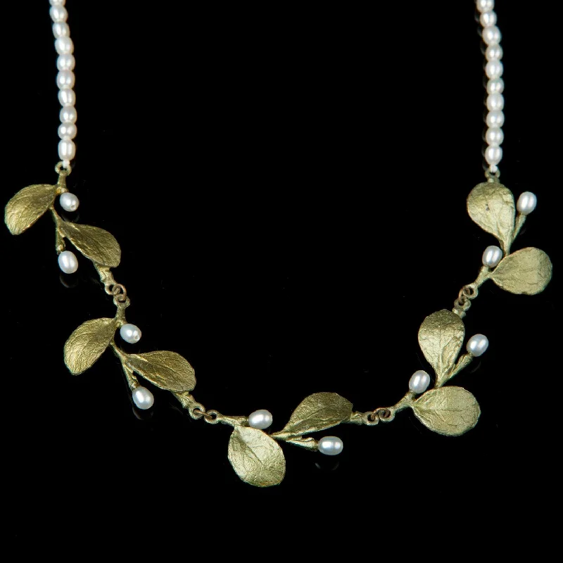 Modern Statement Jewelry For Bold Styling Irish Thorn Necklace - Pearl Contour