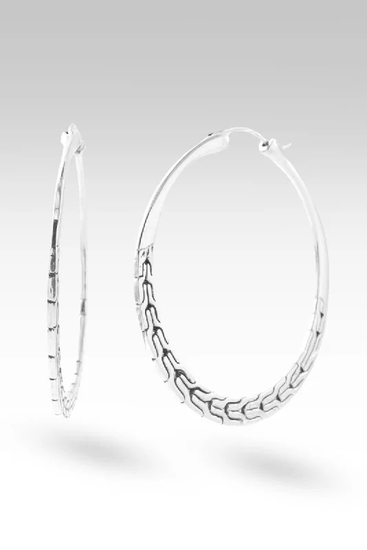Shop Fine Jewelry With Amazing Deals 🎁 Iron Courage Hoops™ in Chainlink (100% off)