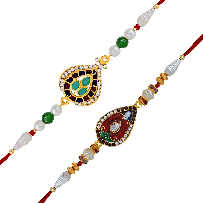 Save On Luxury Jewelry Pieces – Limited-Time Offers Mahi Combo of Designer Rakhis for Men (RCO1105349M)