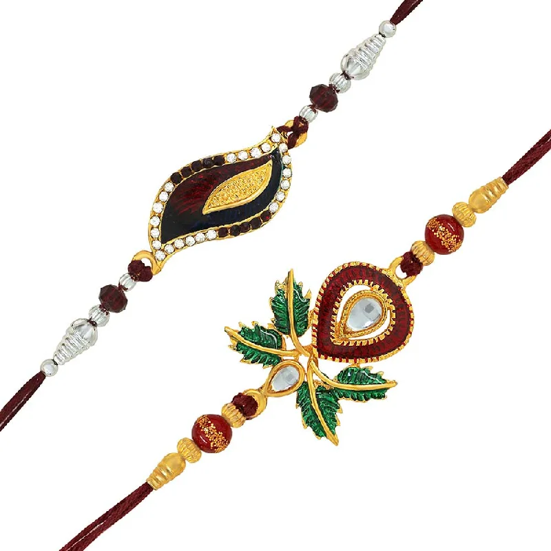 Get Ready To Sparkle – Special Jewelry Discounts Mahi Combo of Designer Rakhis for Men (RCO1105351M)