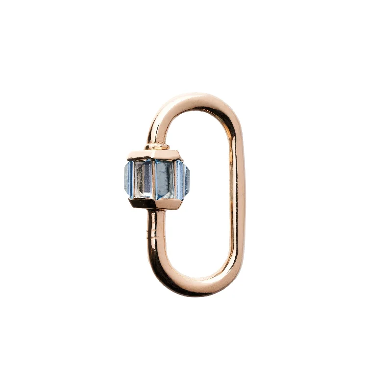 Premium Diamond Jewelry For Unforgettable Moments Marla Aaron 14k Medium Total Baguette Aquamarine Lock Premium Diamond Jewelry For Unforgettable Moments Marla Aaron 14k Medium Total Baguette Aquamarine Lock
