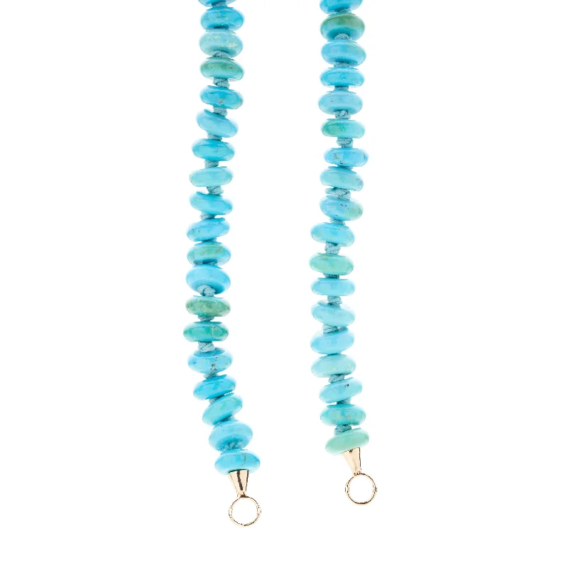 Elegant Jewelry Styles At Budget-Friendly Prices Marla Aaron 14k Turquoise Rondel Strand - 10mm Elegant Jewelry Styles At Budget-Friendly Prices Marla Aaron 14k Turquoise Rondel Strand - 10mm