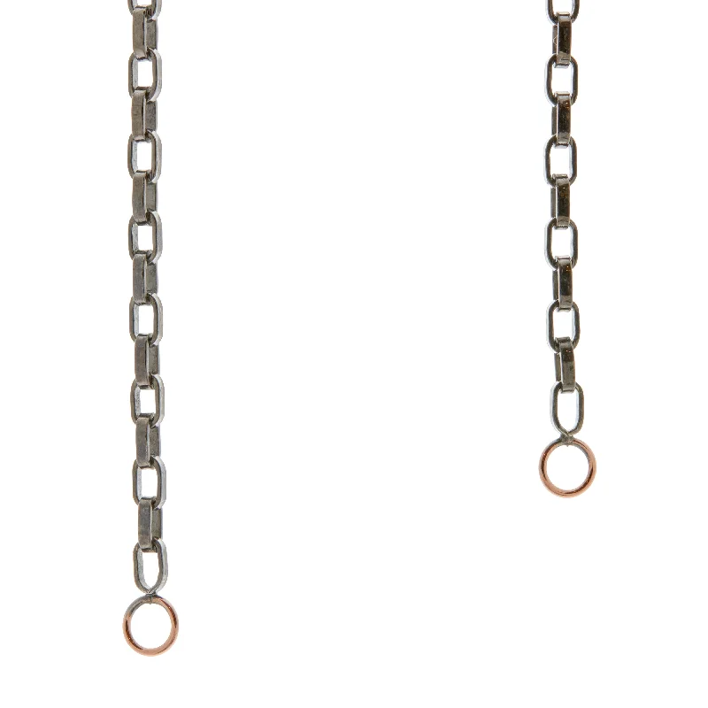 Jewelry Deals That Outshine The Rest Marla Aaron Blackened Silver Biker Chain with Yellow Gold Loops Jewelry Deals That Outshine The Rest Marla Aaron Blackened Silver Biker Chain with Yellow Gold Loops