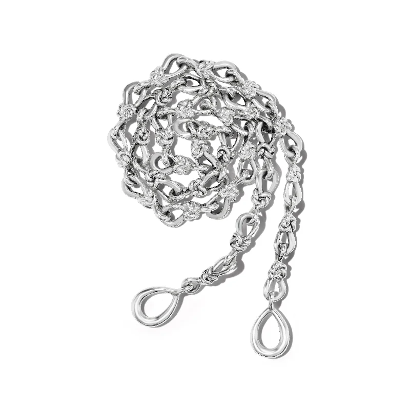 Limited-Time Offer On Elegant Jewelry Pieces Marla Aaron Silver Handmade 15mm Lover's Knot Chain Limited-Time Offer On Elegant Jewelry Pieces Marla Aaron Silver Handmade 15mm Lover's Knot Chain