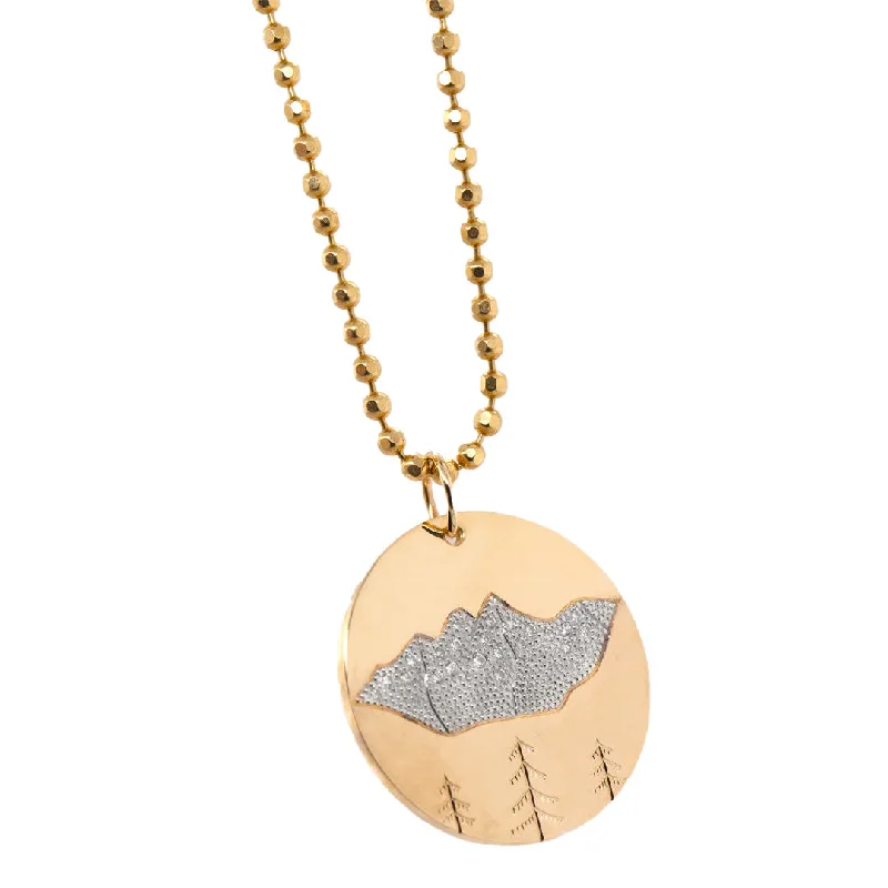 Exclusive Jewelry Offers – Shine For Less Maroon Bells Pendant - 14ky Gold + White Diamonds Exclusive Jewelry Offers – Shine For Less Maroon Bells Pendant - 14ky Gold + White Diamonds