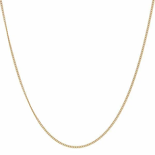 Breathtaking Jewelry, Breathtaking Prices Métier Modern 18k Gold Fine Curb Link Chain Breathtaking Jewelry, Breathtaking Prices Métier Modern 18k Gold Fine Curb Link Chain