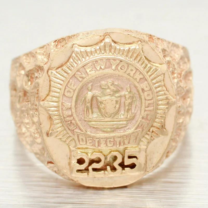 Chic And Stylish Jewelry At Exclusive Prices NYPD New York Police Dept Gold Mens Ring - 14k Yellow Gold Detective Signet Ring Chic And Stylish Jewelry At Exclusive Prices NYPD New York Police Dept Gold Mens Ring - 14k Yellow Gold Detective Signet Ring