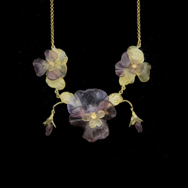 Must-Have Jewelry At Unbelievable Discounts Pansies Necklace