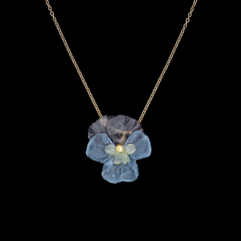 Dainty And Elegant Jewelry Now At Reduced Prices Pansies Pendant - Flower