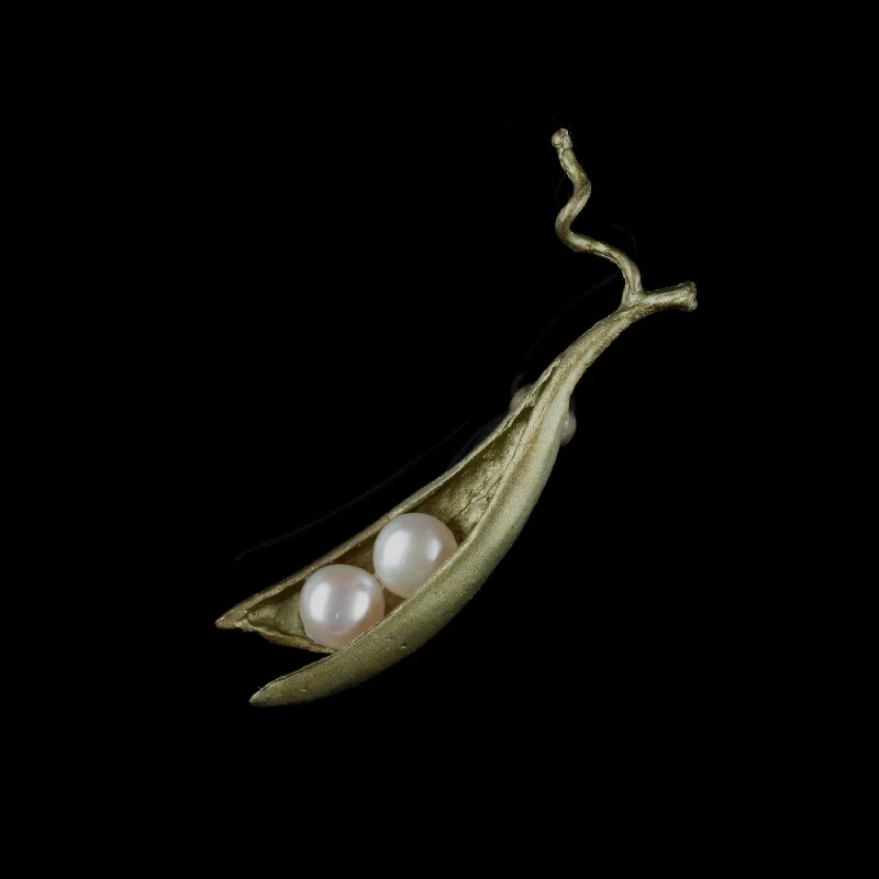 Stunning Jewelry Pieces At The Lowest Prices Ever Pea Pod Brooch - 2 Pearls