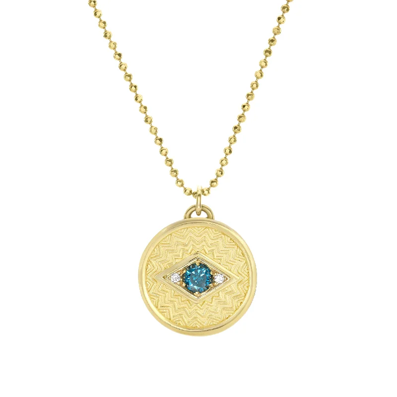 Huge Markdowns On Premium Jewelry Styles Petite Evil Eye Medallion - 18k Gold + Diamonds Huge Markdowns On Premium Jewelry Styles Petite Evil Eye Medallion - 18k Gold + Diamonds