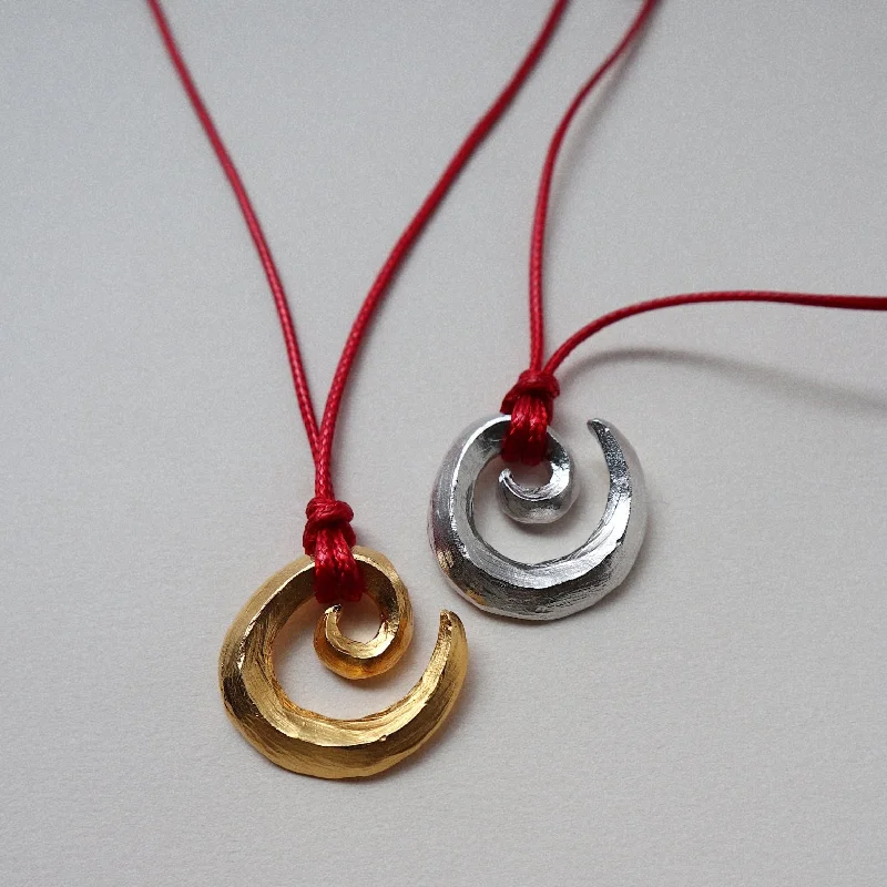 Luxury Meets Affordability – Jewelry Sale Now Live 'Possibility' Swirl Red Cord Necklace