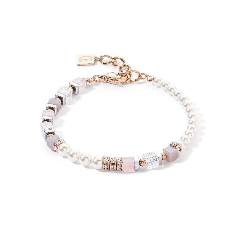 Limited-Stock Jewelry Clearance – Grab Your Favorites Now Precious Fusion Offset bracelet rose gold-ice pink