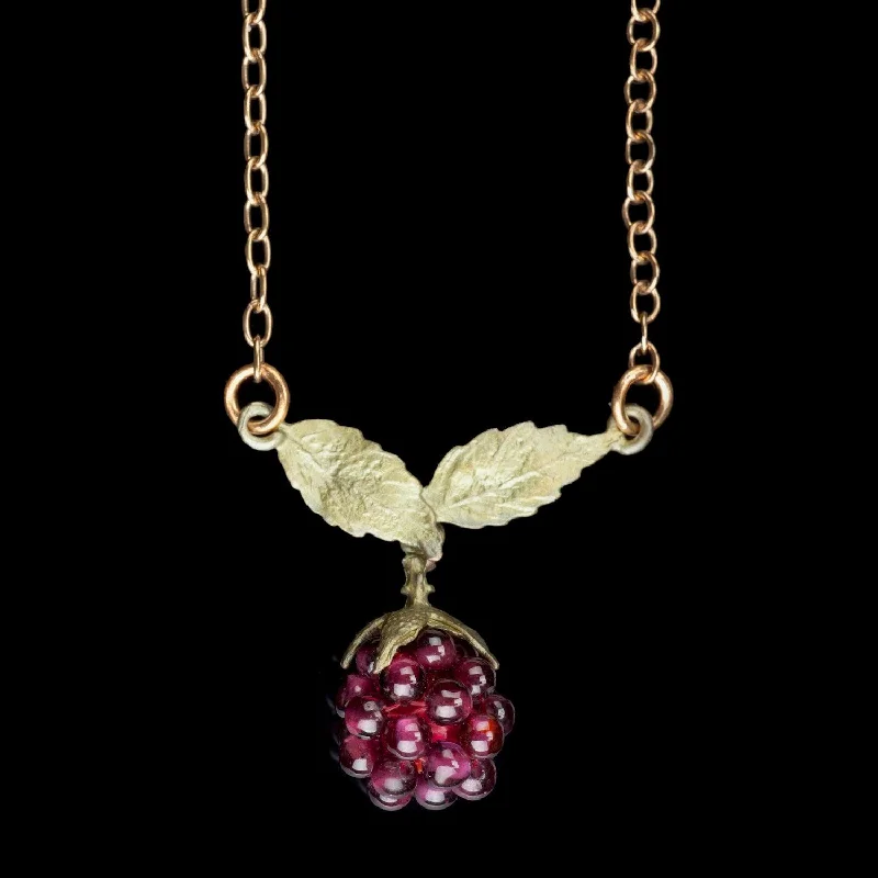 Modern Statement Jewelry For Bold Styling Raspberry Pendant - Chain