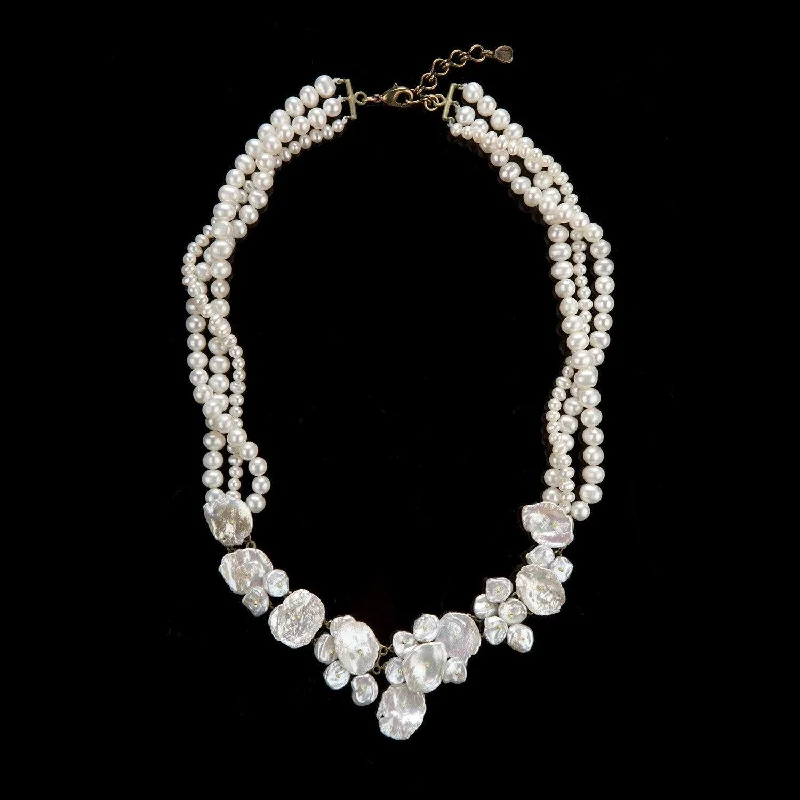 Huge Savings On Timeless Jewelry Collections Silver Dollar Necklace - Pearl Twist