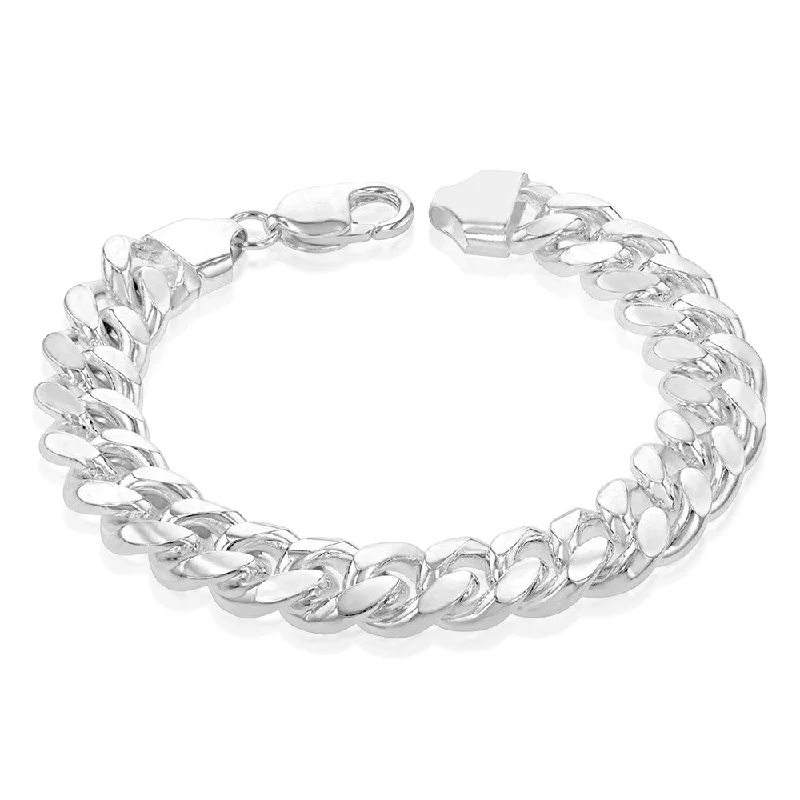 Elegant Designs, Unbeatable Discounts – Shop Jewelry Now Sterling Silver Curb 350 Gauge 21cm Bracelet