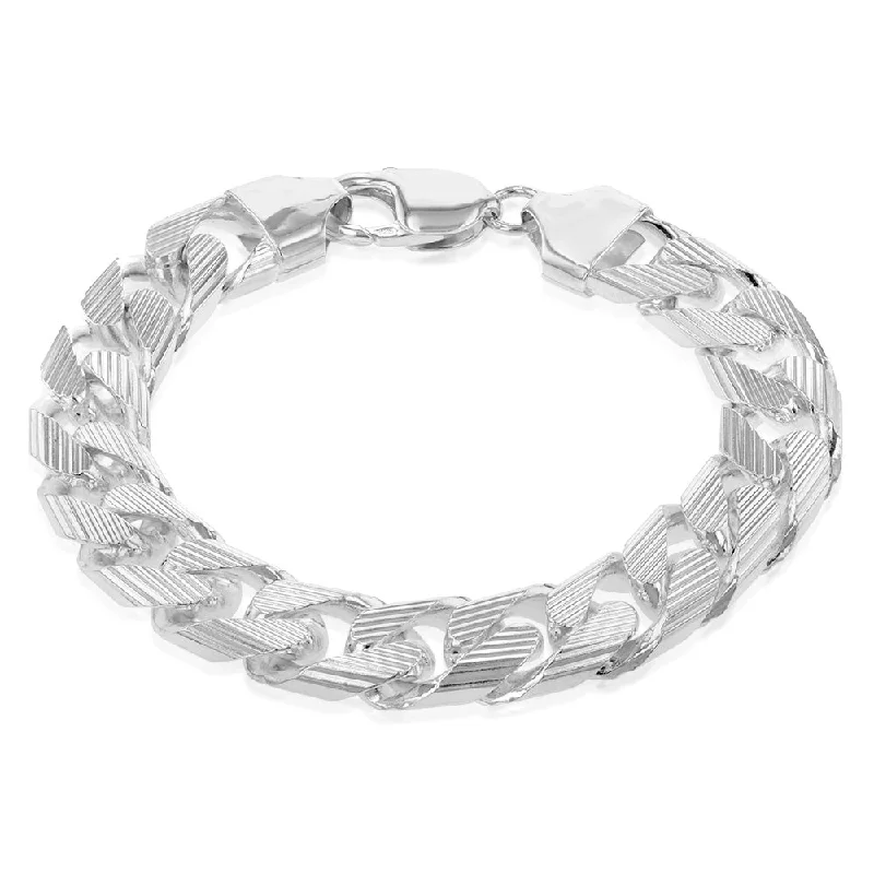 Must-Have Jewelry Pieces At Reduced Prices Sterling Silver Curb 350 Gauge 21cm Bracelet