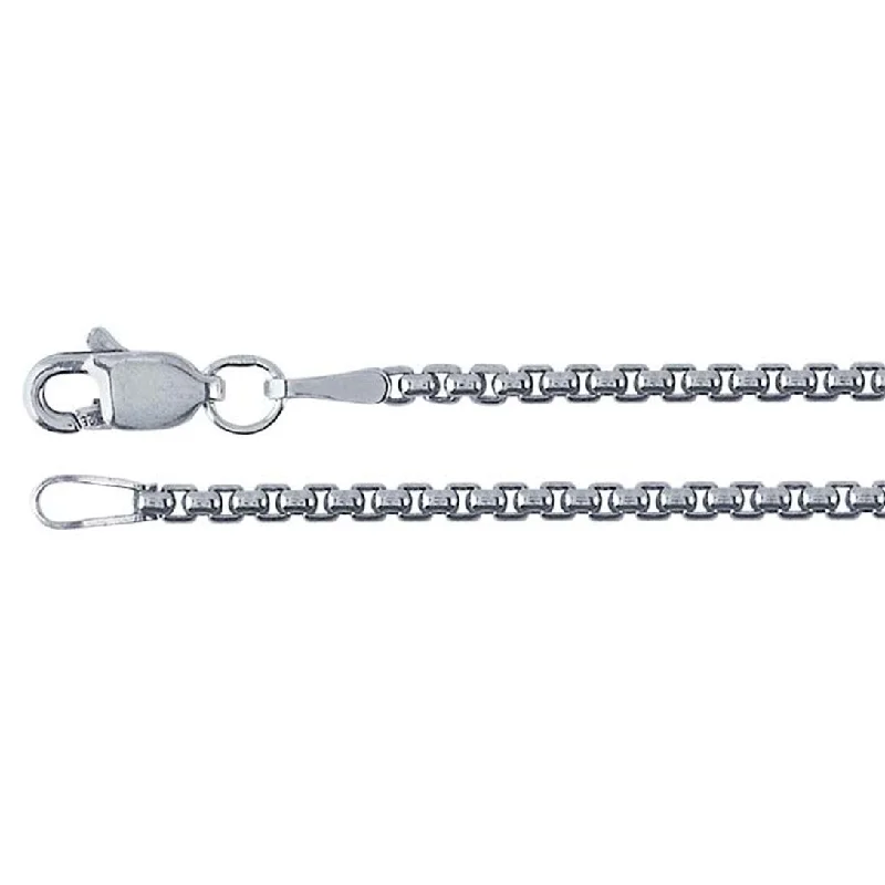 Classic And Modern Jewelry Styles On Sale Sterling Silver Oxidized 1.7mm Rounded Box Chain - 20" Classic And Modern Jewelry Styles On Sale Sterling Silver Oxidized 1.7mm Rounded Box Chain - 20"