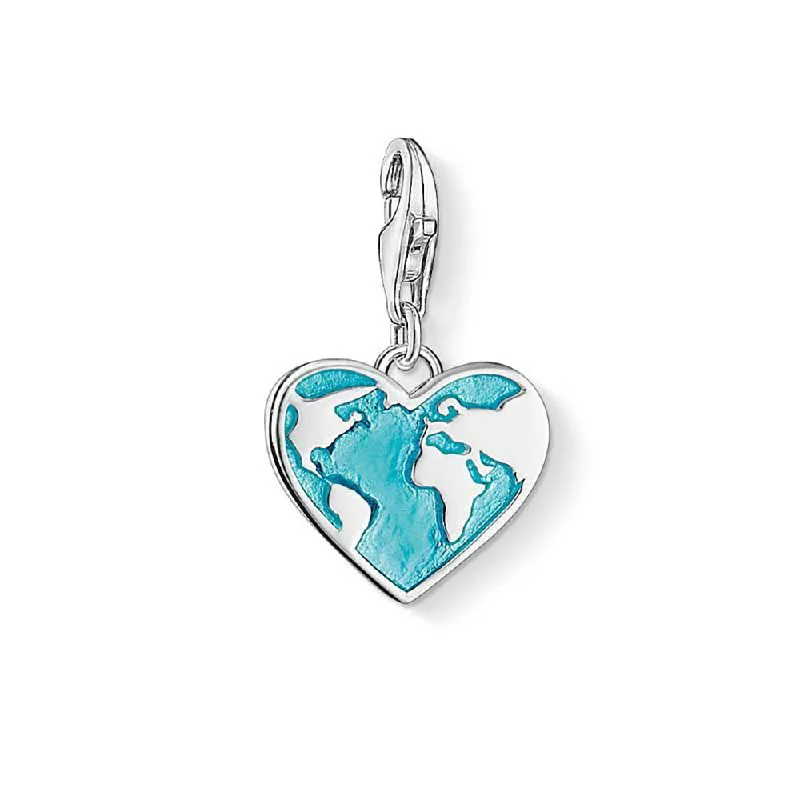 The Perfect Jewelry Piece At The Perfect Price Sterling Silver Thomas Sabo Charm Club Heart of the World