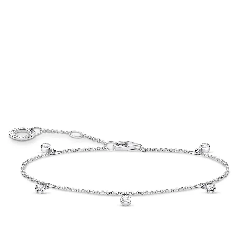 Luxury Meets Affordability – Jewelry Sale Now Live Sterling Silver Thomas Sabo Charm Club Zirconia Bracelet 16-19cm