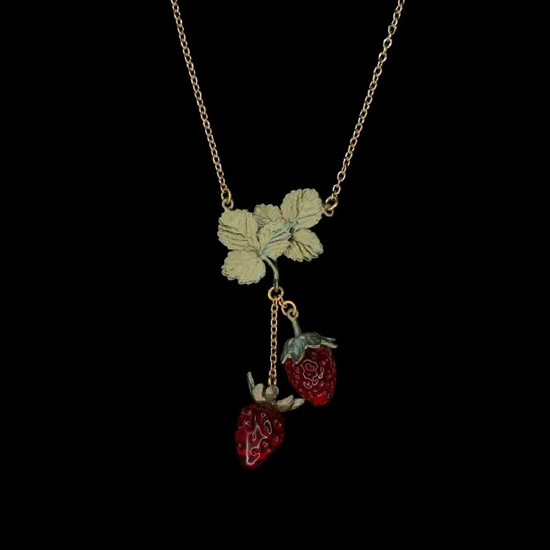 High-Quality Jewelry At A Fraction Of The Cost Strawberry Pendant - Double Drop