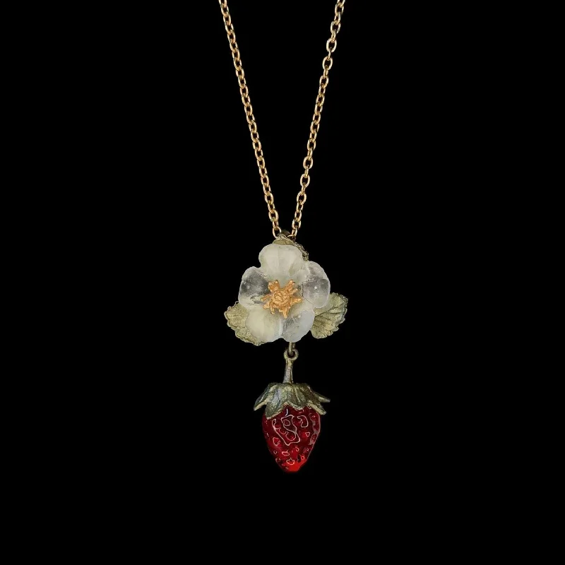 Huge Markdowns On Premium Jewelry Styles Strawberry Pendant - Single Drop Flower