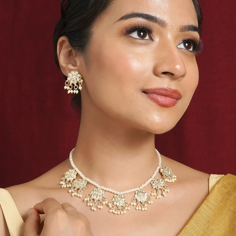 Discover Unique Jewelry With Special Limited-Time Offers Teejh Gahadavala White Gold Necklace Set