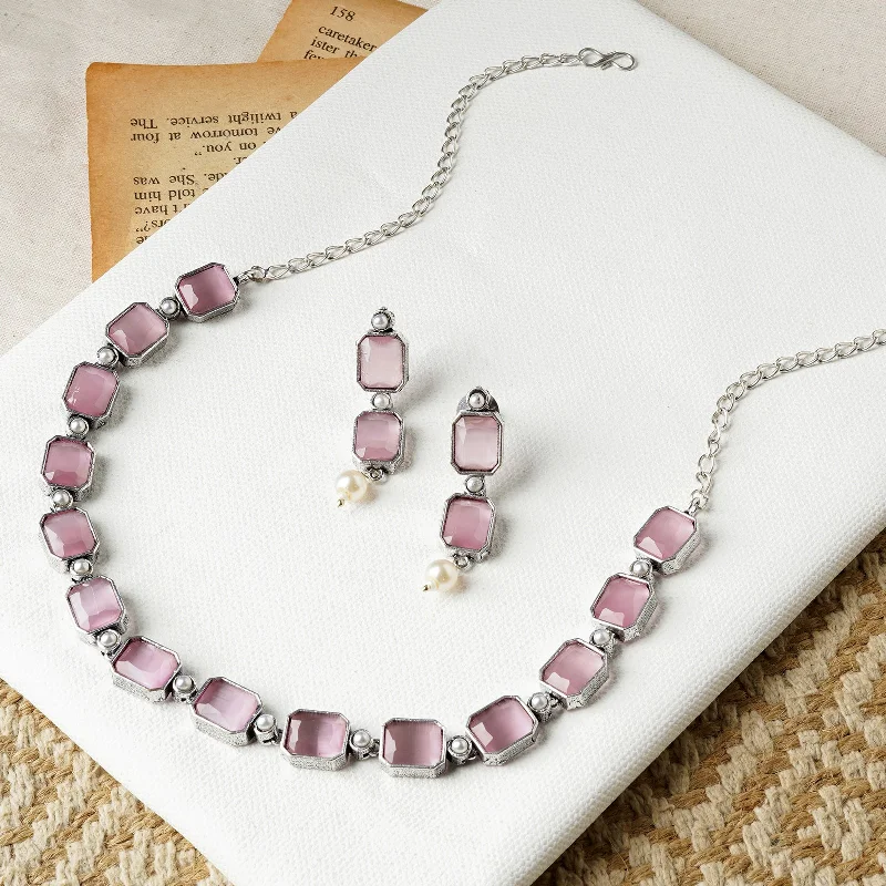 Get The Best Deals On Timeless Jewelry Pieces Teejh Silver Noir Pink Elegant Set