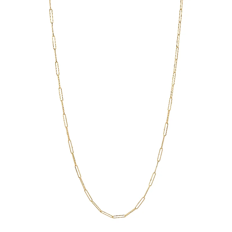 Don't Miss These Dazzling Jewelry Discounts Tura Sugden 18k Gold Elongated Silk Link Chain Necklace Don't Miss These Dazzling Jewelry Discounts Tura Sugden 18k Gold Elongated Silk Link Chain Necklace