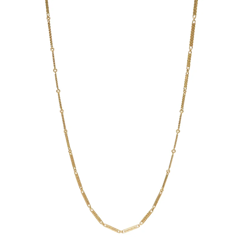 Flash Sale On Elegant Jewelry – Don't Miss Out Tura Sugden 18k Handmade Trombone Chain Necklace Flash Sale On Elegant Jewelry – Don't Miss Out Tura Sugden 18k Handmade Trombone Chain Necklace