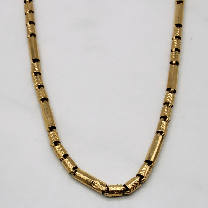 The Biggest Jewelry Sale Of The Year Is Here 18k Yellow Gold Bar Link Necklace | 23" |