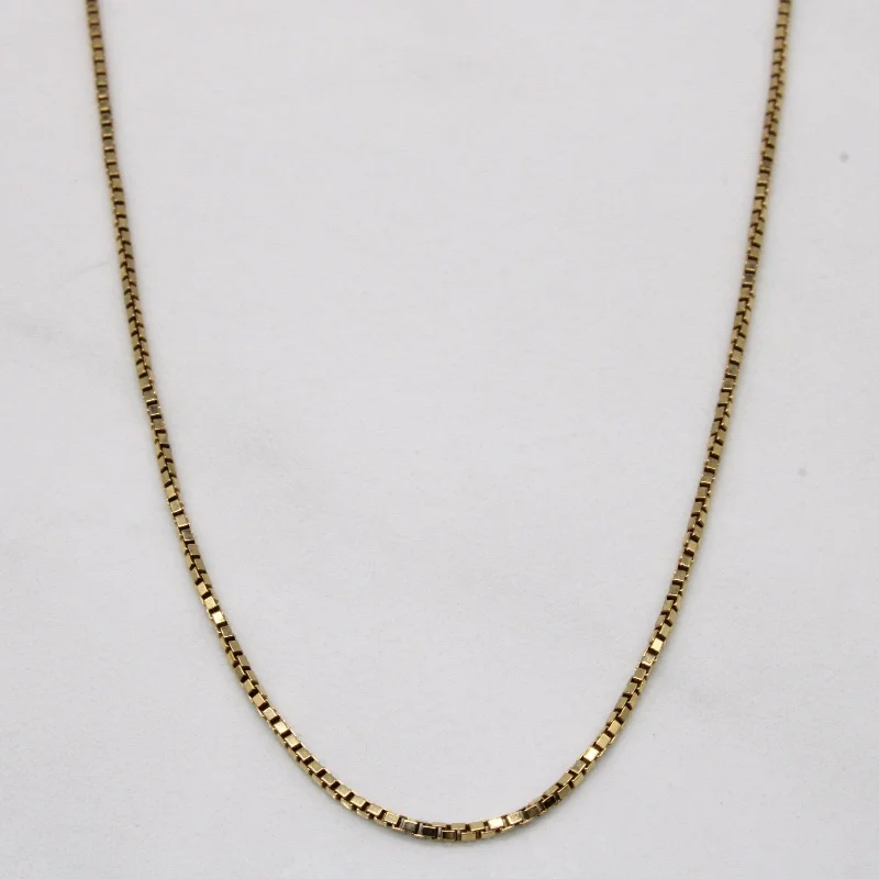 Stunning Jewelry At Even More Stunning Prices 10k Yellow Gold Box Chain | 18" |