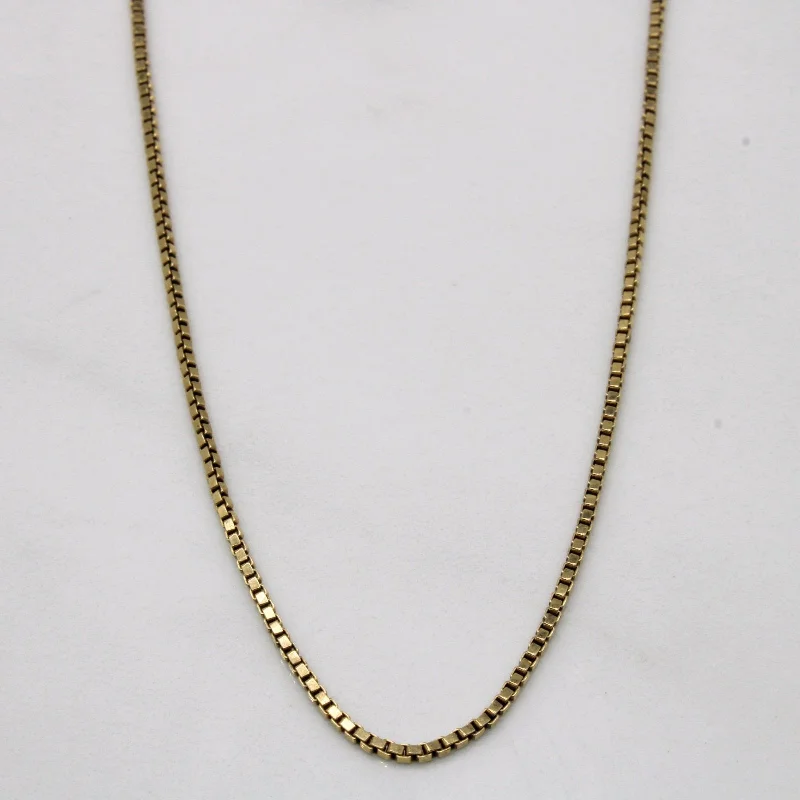 Jewelry Sale Alert – Shop Timeless Elegance Today 10k Yellow Gold Box Chain | 20" |