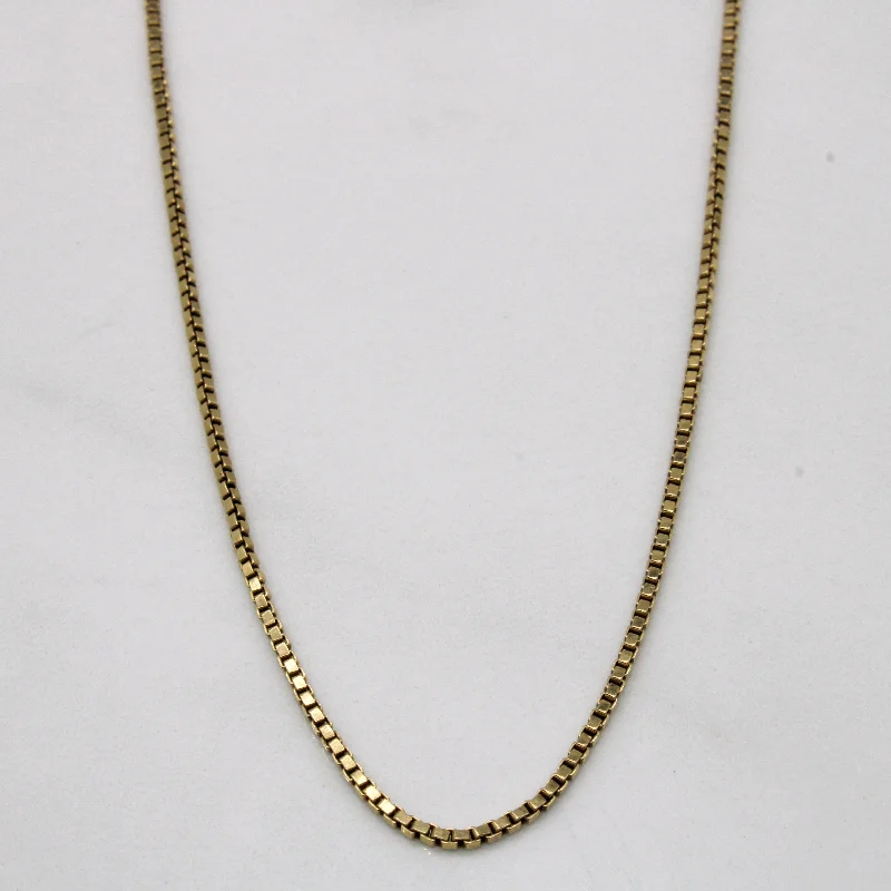 Unmissable Jewelry Sale – Shop Before It's Too Late 10k Yellow Gold Box Chain | 16" |