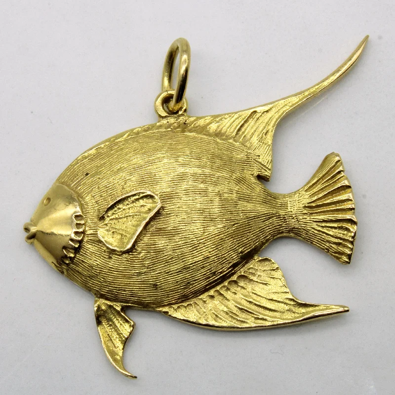 Unique Jewelry For Less – Shop The Sale Now Yellow Gold Fish Pendant |