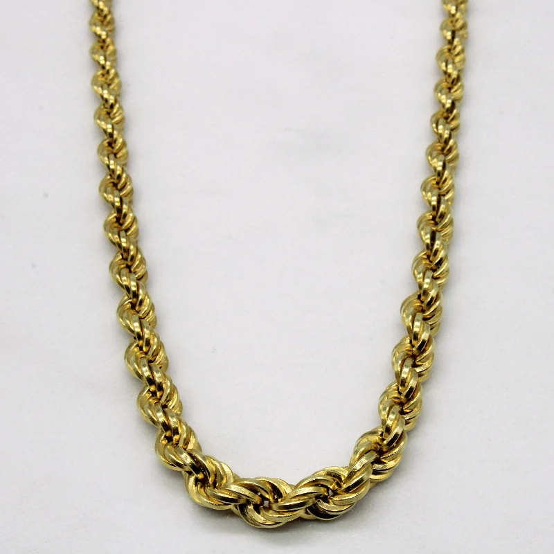 Sparkle On A Budget – Fine Jewelry For Less 14k Yellow Gold Graduated Rope Chain | 15" |